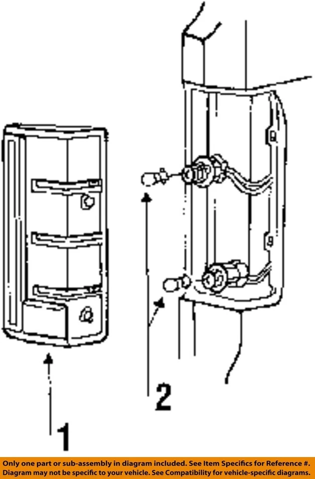 Conjunto de luz trasera usada se adapta a: Ford F250 1997 camioneta chasis cabina cuadrado grado A Foto 2 de 4