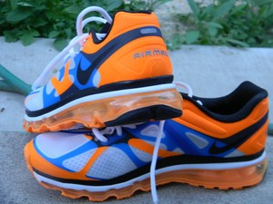 air max azul e laranja