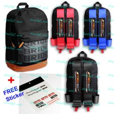 For JDMTRD Racing Harness Adjustable Shoulder Straps JDM Bride Racing Backpack