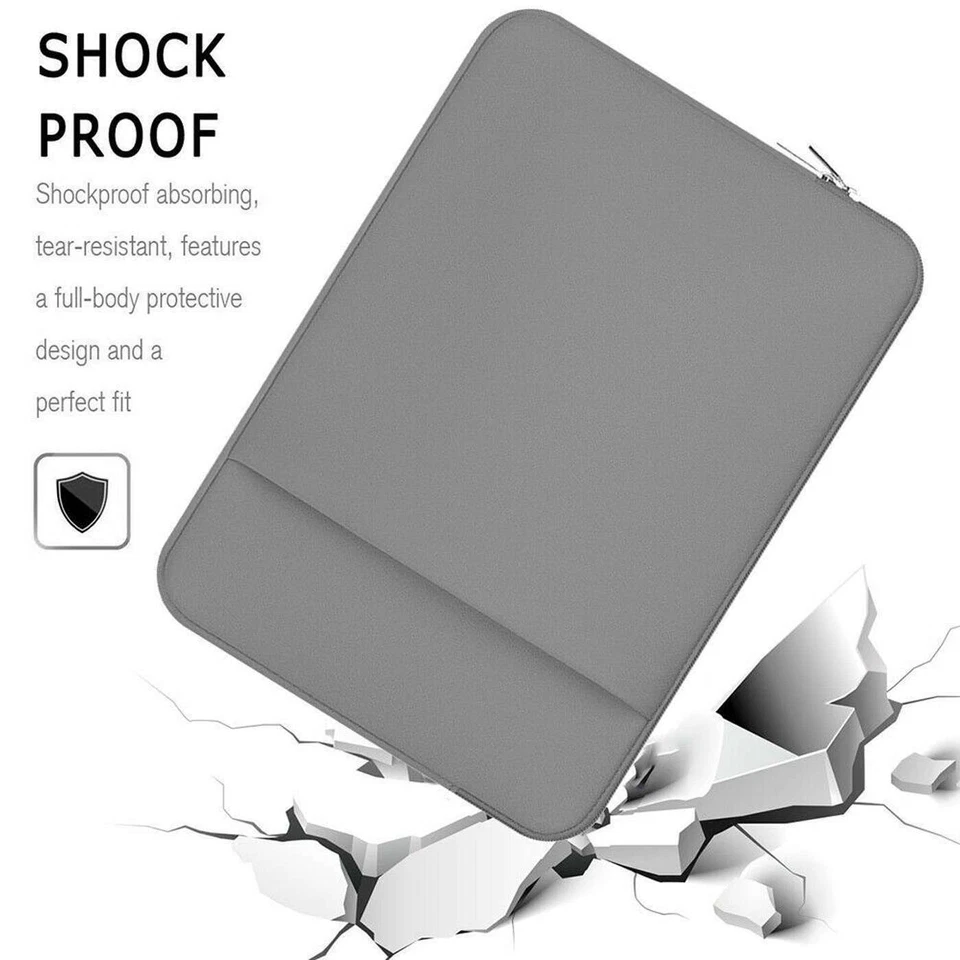 Tablet Laptop Neoprene Sleeve Case For 11" 12" 14" 15" inch Zip Bag Pouch Cover - Image 4 of 4