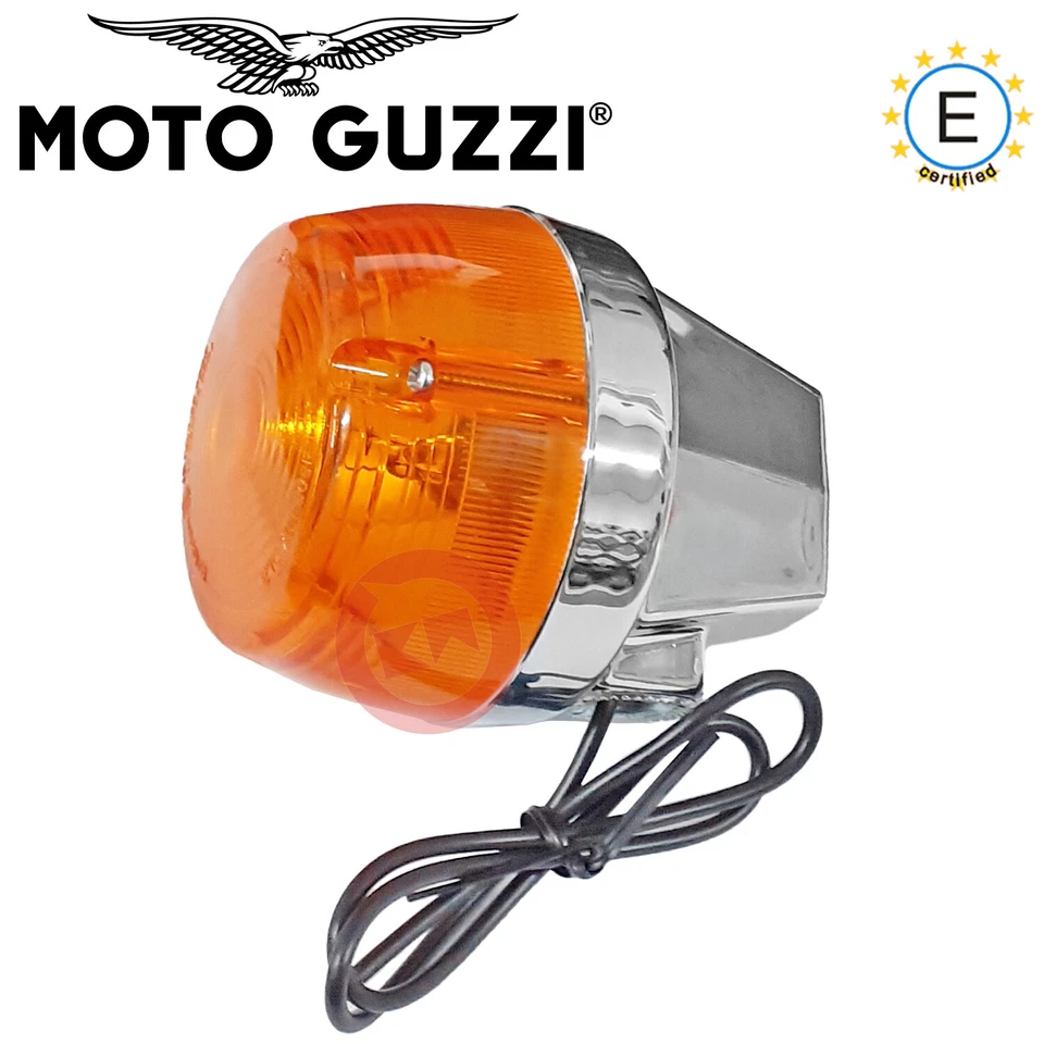 COPPIA FRECCE CROMATE POSTERIORE DX / SX PER MOTO GUZZI V35 - II / V50 / V75 /T3 Foto 2 de 4
