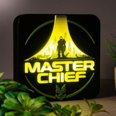 OFFIZIELLE HALO 3D SCHREIBTISCHLAMPE / WANDLEUCHTE 
