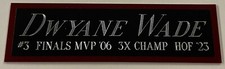 DWYANE WADE MIAMI HEAT NAMEPLATE FOR YOUR AUTOGRAPHED Signed Basketball JERSEY