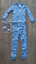 New Police Long Sleeve Boys Pyjama Set Top and Pants Size 8-10 years 100% Cotton