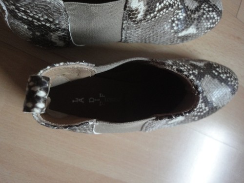Stiefelette, G: 37, VERO CUOIO, Schlangenoptik, braun - Bild 5 von 5