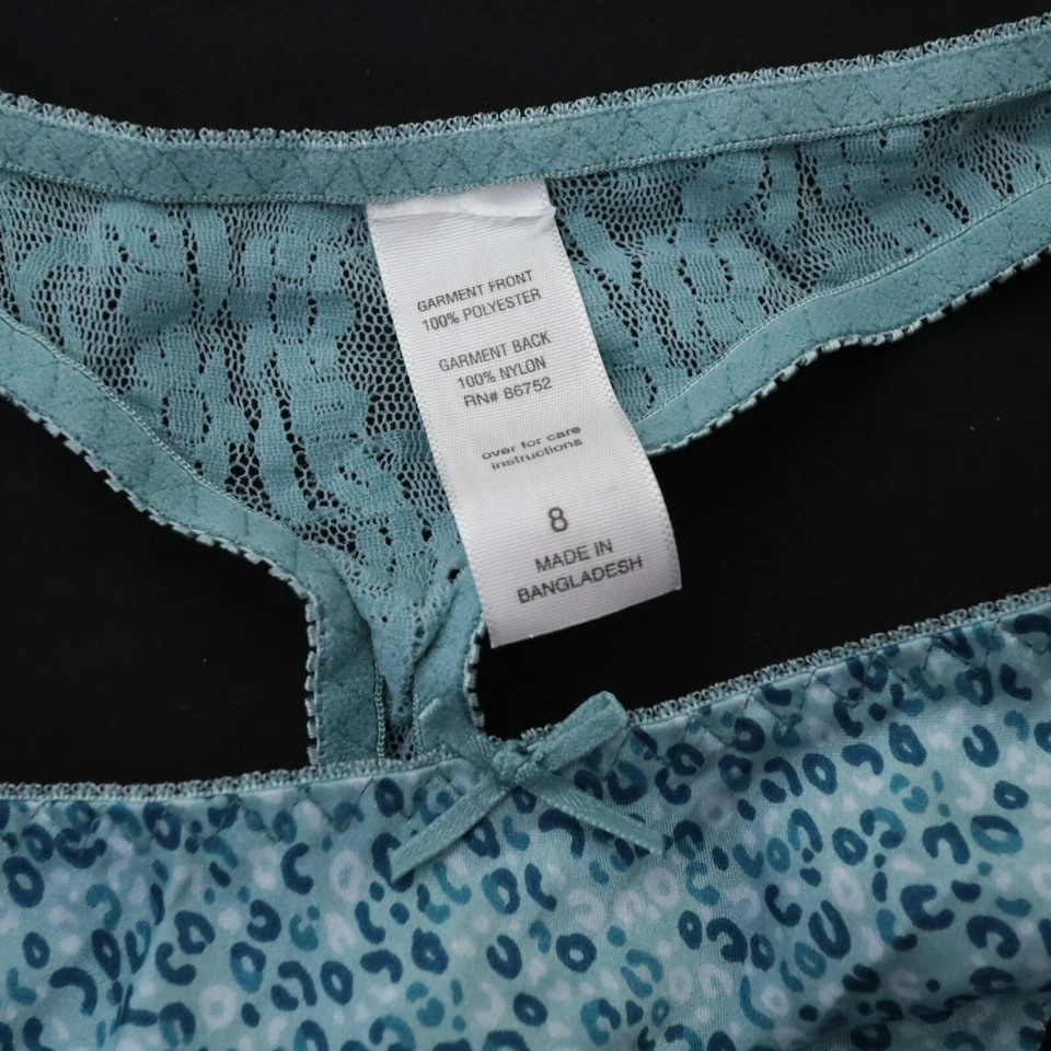 NEW Secret Treasures VTG Y2K 90s Sheer Satin High Cut Thong Panties XL X-LARGE - Image 3 of 4