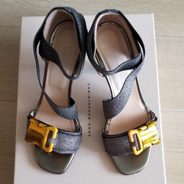 Women Christopher Kane Heels Grey 35.5