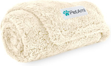 Fluffy Waterproof Dog Blanket for Small Medium Dogs, Soft Warm Pet Sherpa Throw
