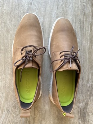 ecco herrenschuhe 46, hellbraun, Wildleder, Shock Thru St.1, neu ohne Karton