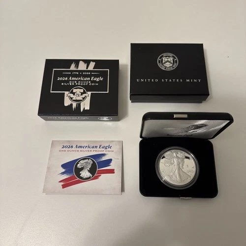 2026 W PROOF AMERICAN SILVER EAGLE (1776-2026) 250th PRIVY US MINT (IN HAND)