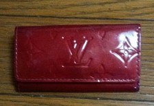 Louis Vuitton Vernis Key Case 4 Rows Pink Authentic