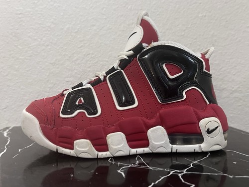 Kids Nike Air More Uptempo Varsity Red Chicago Bulls Size- 1.5 Youth - Picture 3 of 11