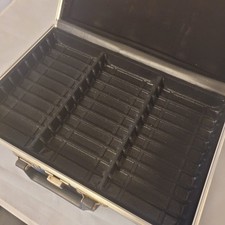 Savoy 30 Cassette Tape Holder Storage Carry Case Black Vintage 1970 1980