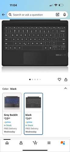 Tomsenn Keyboard Smart Keyboard For Surface Pro 3-7 Bluetooth - Photo 8/8