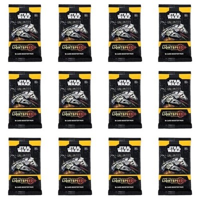 Star Wars Unlimited Jump to Lightspeed Cards - Lot of 12 Booster Packs