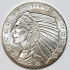 1oz Silver Indian Head Chief / Bald Eagle .999 Bullion Round - Golden State Mint
