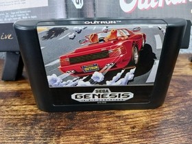 SEGA Genesis Console Model 2 MK-1631 Bundle + Authentic Out Run W/Case ■Retro 