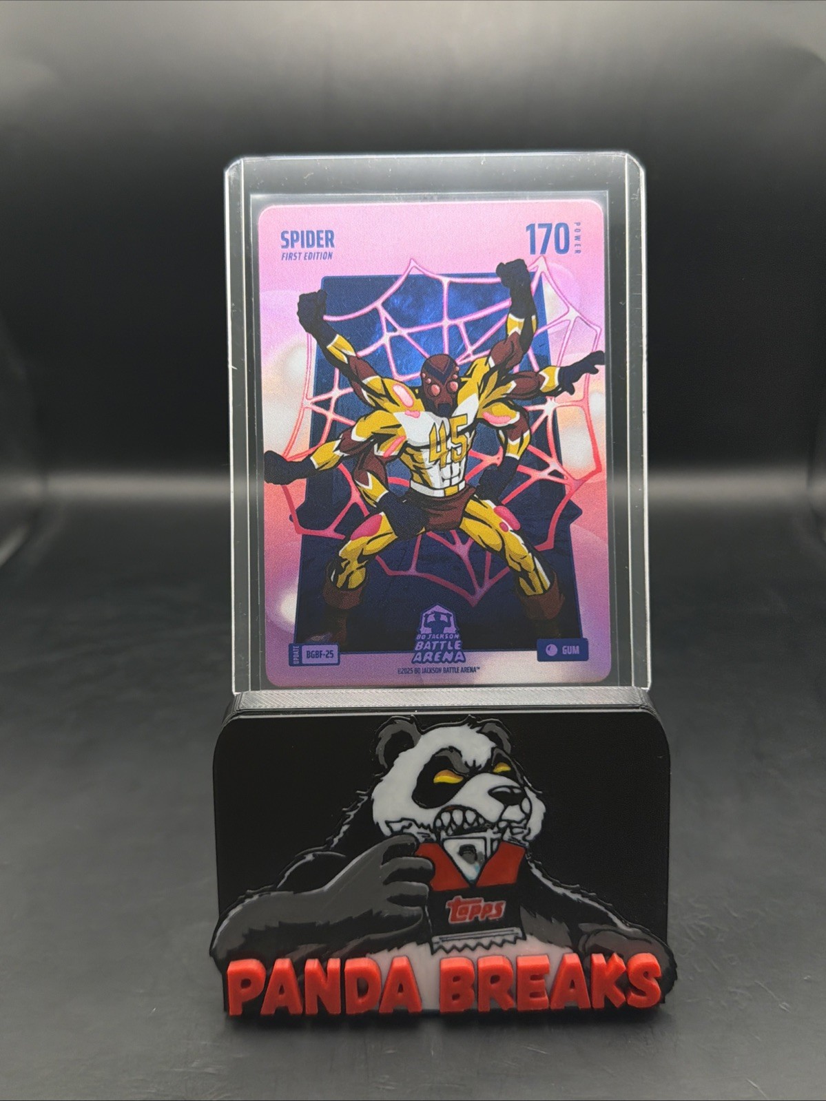 2025 Bo Jackson Battle Arena Update Spider Bubble Gum SSP Power 170