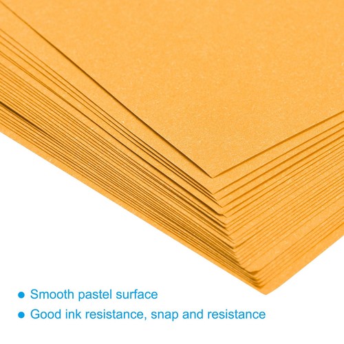 Colored Copy Paper 8.5x11 Inch 21lb/75gsm Fluorescent Orange 100 Sheets - Picture 4 of 5