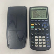 Texas Instruments TI-83 Plus Graphing Calculator With Cover TESTED