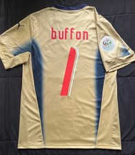 Buffon 1 2006 Italy Jersey XL Fit Goalkeeper Gold Soccer Football Retro X Large