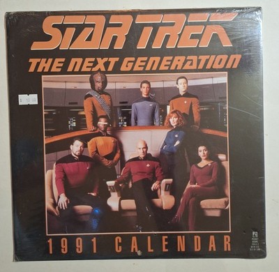 1991 Star Trek: The Next Generation Wall Calendar NEW/SEALED