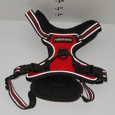 Rabbitgoo Dog Harness Red Black Size S Small Neoprene Mesh