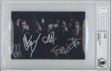 In Flames ENTIRE BAND SIGNED AUTOGRAPH ALBUM ART CARD PHOTOGRAPH BAS Beckett COA