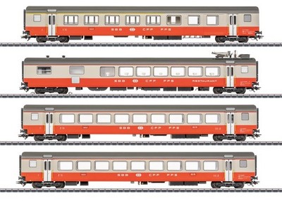 Märklin 42190, 4tlg. Set EW III Swiss Express, SBB, Innenbel., Neu & OVP, H0 AC