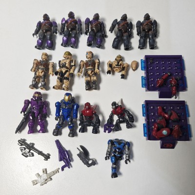 Mega Bloks Mini Figuren Halo/Grunts/Covenant/Spartans Konvolut mit Waffen