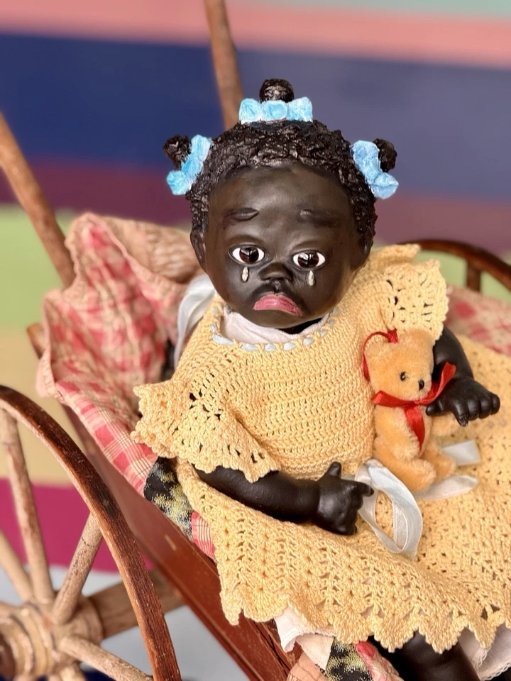 The Healing Power of Dolls and Tears~ Leo Moss Artist TUTU~ Adorable Pouty Girl - Image 2 of 4