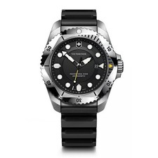 Unused VICTORINOX Dive Pro 241990 Black Quartz Stainless Men's Watch in Box