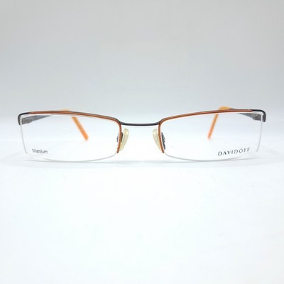 Davidoff Titanium Brille Mod. 95029-510 53 20 135 extra leicht. Rotbraun Orange 