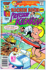 Richie Rich and Professor Keenbean #1 - High Grade Harvey Comic  1990  VF+