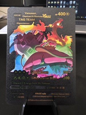 Pokémon Venusaur, Charizard & Blastoise VMAX TAG TEAM 143/203