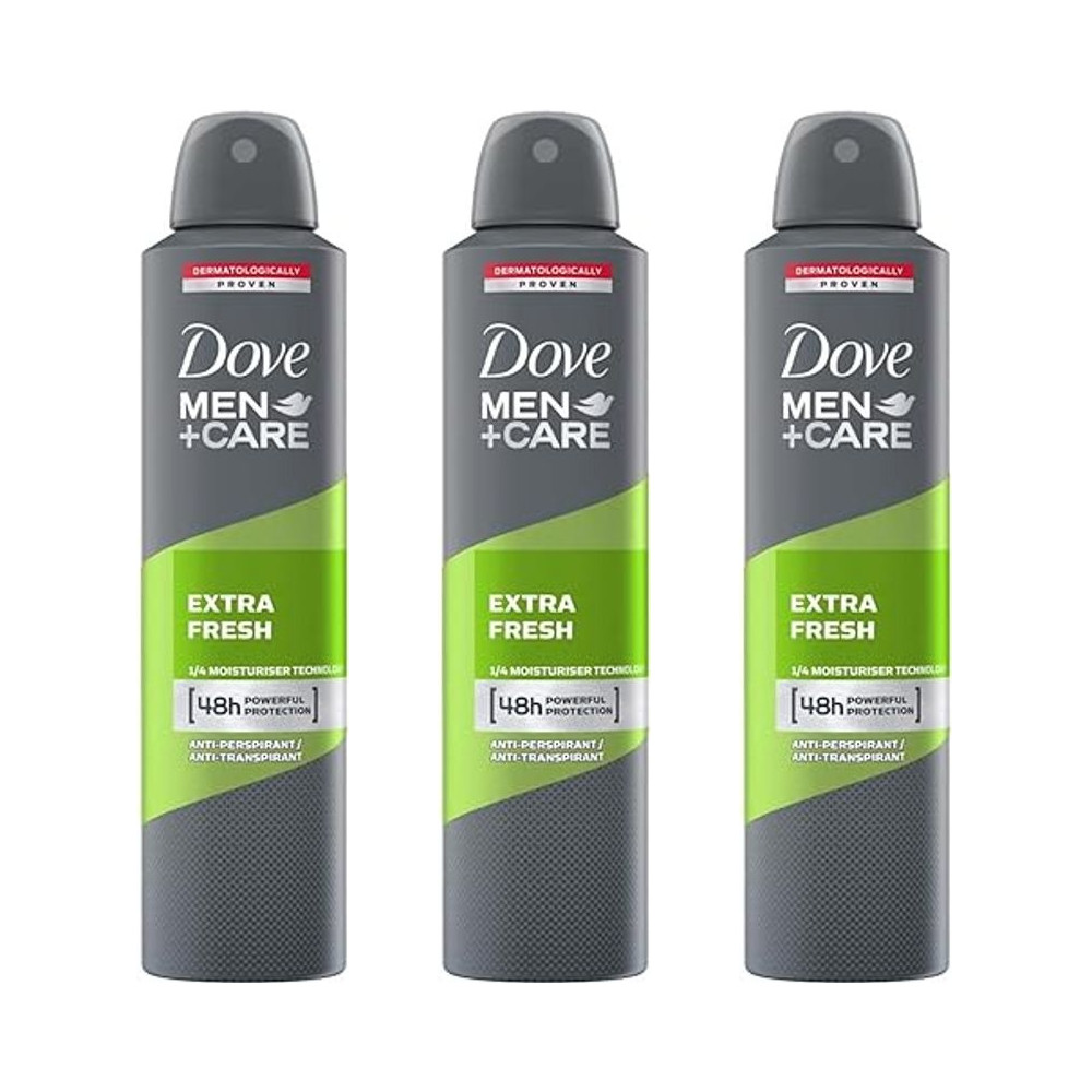Dove Men+Care Extra Fresh Antiperspirant Deodorant Spray 150 ml - Pack of 6 - Image 5