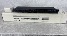 Alesis 3630 Dual Channel Compressor rack unit with power supply and box