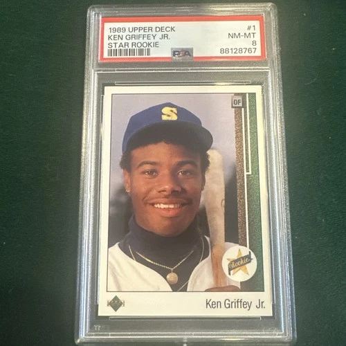 1989 Upper Deck - Star Rookie Ken Griffey Jr #1 - HOF!!  PSA 8!  MLB Legend!!