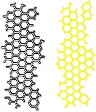 Honeycomb Net Cutting Dies, Honeycomb Netting Background Die Cuts Metal Embossin