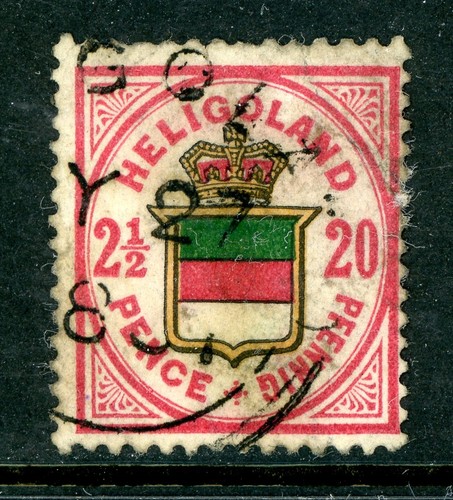 GANDALF - Germany 1880 Heligoland Lilac Rose & Dark Green Scott #21e VFU C956 GANDALF - Germany 1880 Heligoland Lilac Rose & Dark Green Scott #21e VFU C956