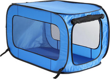 Portable, Collapsible, Pop up Kennel Travel Cat and Dog Crate, 32.5" L X 19.5" W