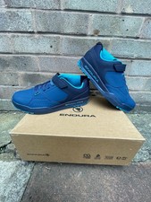 Mens Endura MT500 Burner Clipless Cycling Shoes Mountain Biking Navy Blk. UK 9.5