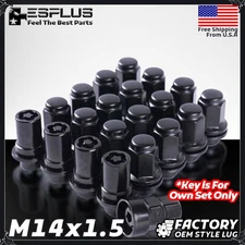 20 Toyota 1.85" OEM Wheel Lock Black 14x1.5 Fit 5Lug Land Cruiser/Sequoia/Tundra