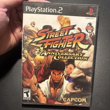 Street Fighter Anniversary PlayStation 2 PS2 Complete w/ Manual CIB Tested