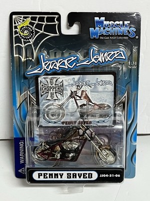 Jesse James West Coast Choppers Penny Saved Die Cast Chopper 1:31 JJ04-31-06 VTG