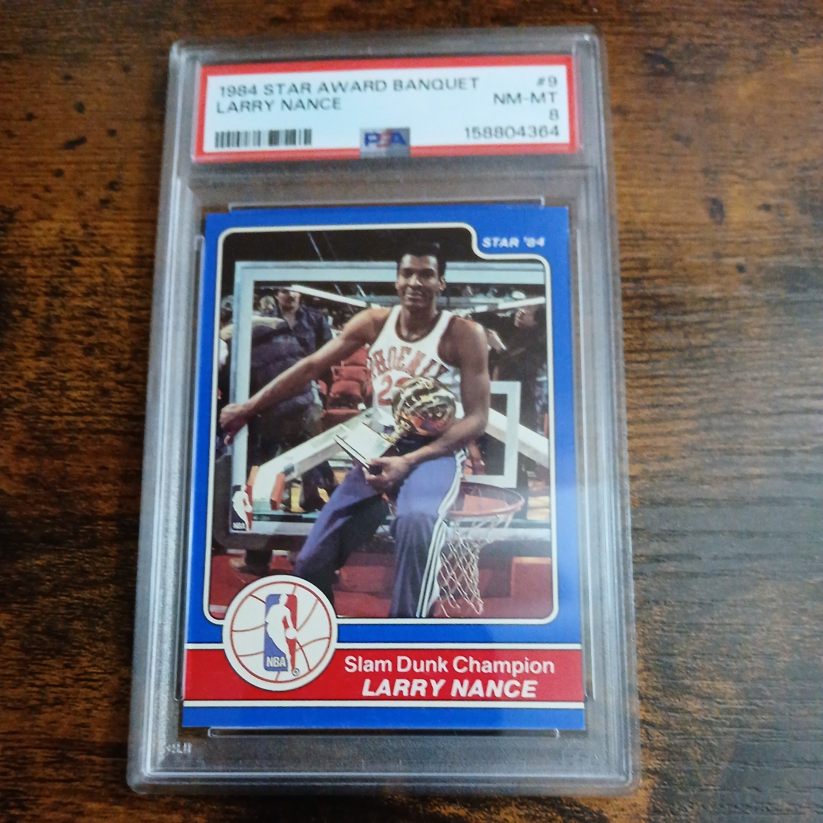 1984 Star (Awards) Larry Nance Slam Dunk Champ #9 PSA 8