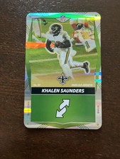 Khalen Saunders SP 2025 Uno Elite Alt Jerseys #151 Green Foil New Orleans Saints