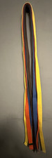 Sun Size 5 Set of 4 Martial Arts Belts Blue Orange Yellow and Brown Taekwondo