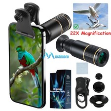 High Power 22x25 Monocular Telescope with Phone Adapter with FMC Lens Waterproof