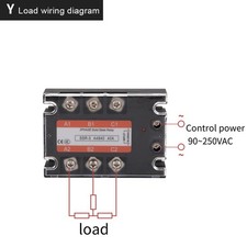 Three-Phase AC Voltage Regulation Module AC220V AC Control AC Solid State Relay